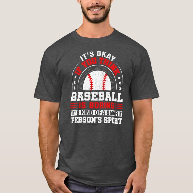 Om du Tänka Baseball skjuter Baseball T Shirt (Framsida)