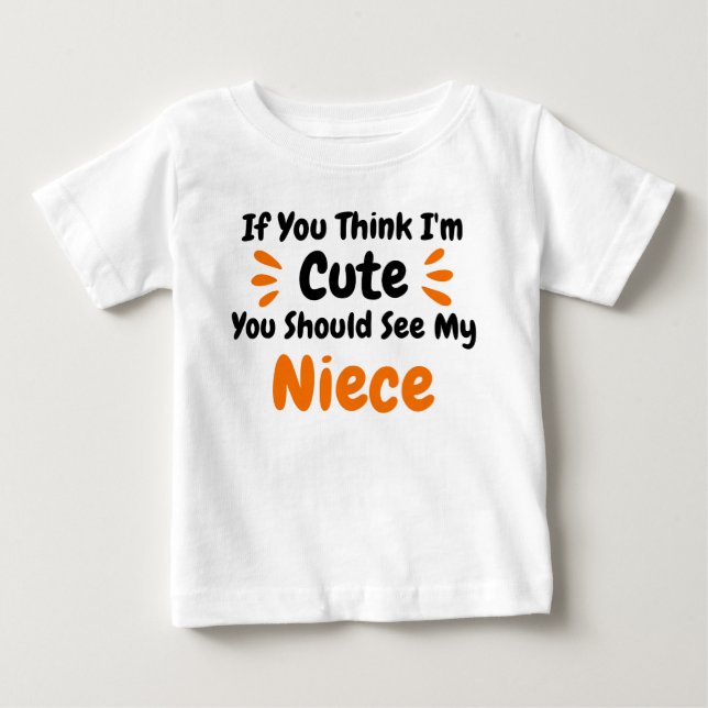 Om du Tänka Im Cute ska du se min dotter T Shirt (Framsida)