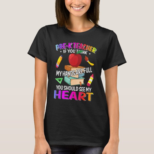 Om du Tänka min Händer är Fullt är du T Shirt (Framsida)