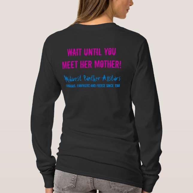 Om du tänker, är min dotter våldsam… t shirt (Baksida)
