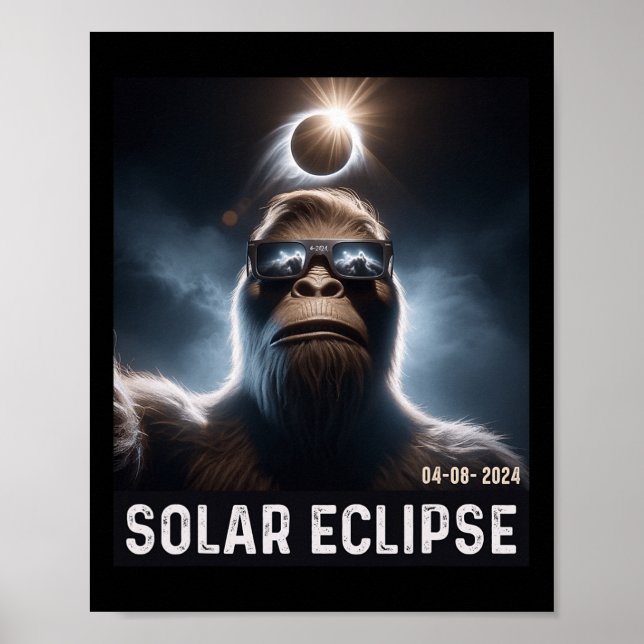 Om du tar en självhäst med Solar 2024 Eclipse Glas Poster (Framsidan)