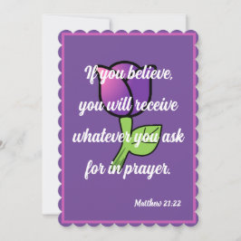 Om du tror att du kommer att få Matthew 21:22-kort Julkort