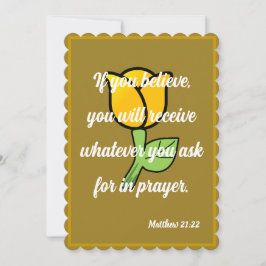 Om du tror att du kommer att få Matthew 21:22-kort Julkort