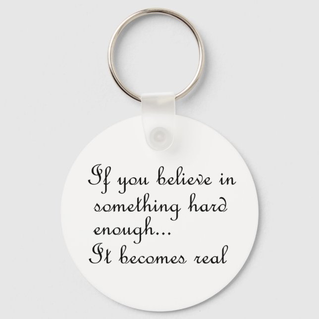 Om du tror på något-keychain nyckelring (Framsida)