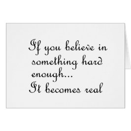 Om du tror på något kort