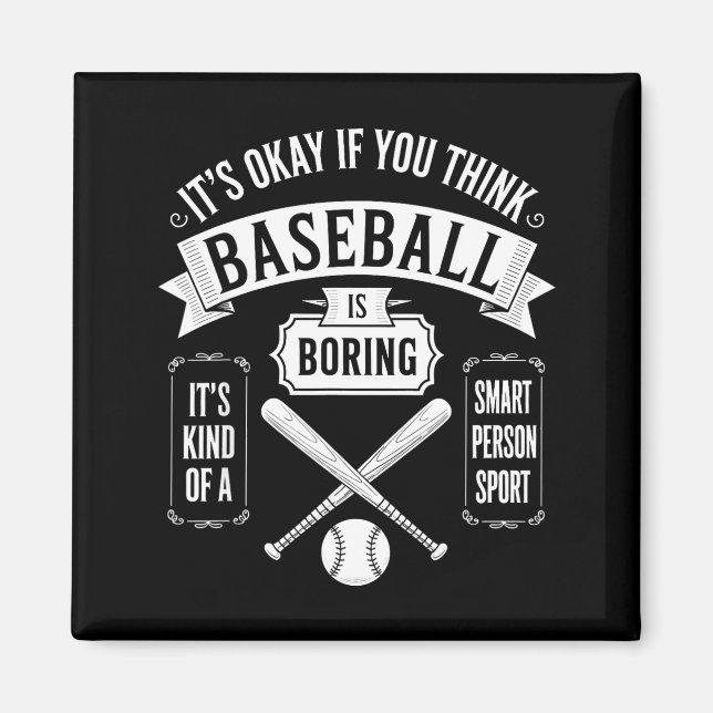 Om du tycker baseboll är tråkigt är det lite smart magnet (Framsidan)