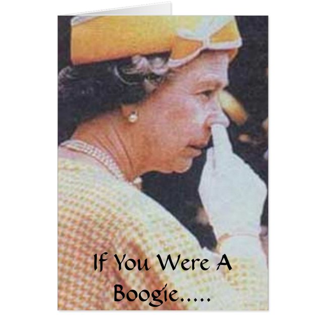 Om du var Boogie... Hälsningskort (Framsidan)
