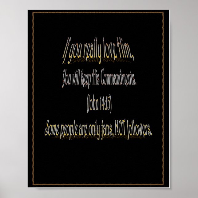 Om du verkligen älskar honom poster (Framsidan)