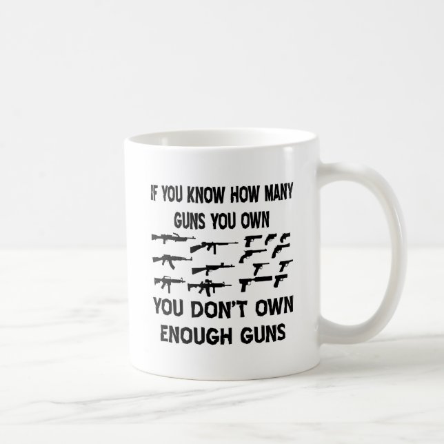 Om du vet hur många vapen som du äger kaffemugg (Höger)