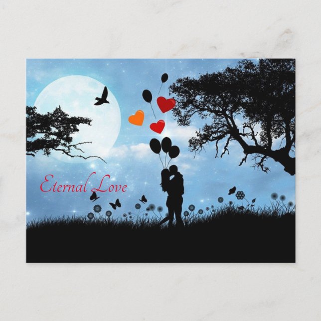 Om du vill bekänna din kärlek kan du prova detta vykort (Framsida)