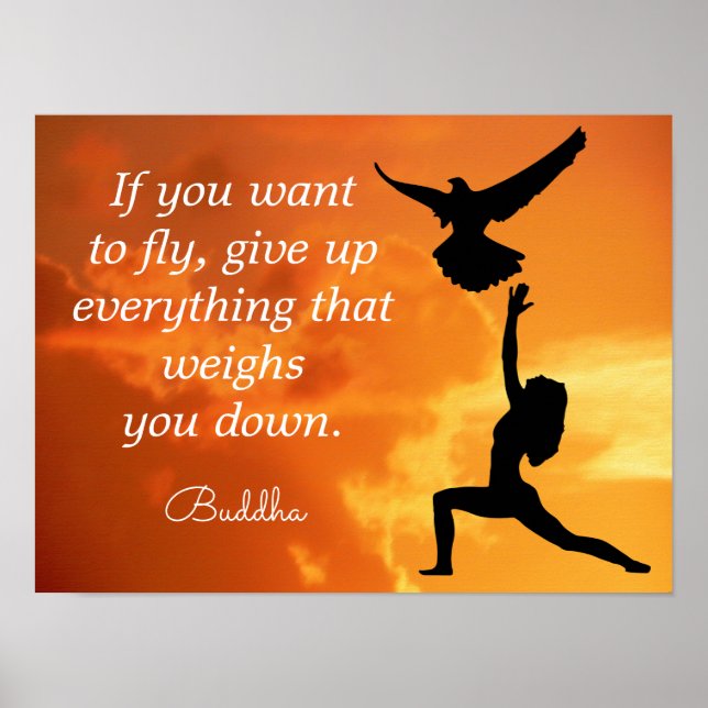 Om du vill flyga ***Buddha-offert** Poster (Framsidan)