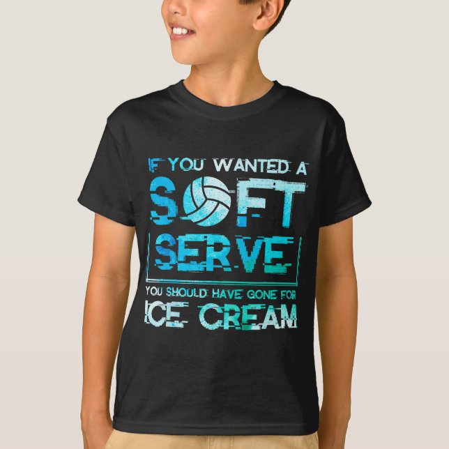 Om du vill ha en mjuk  jacka på Ice Cream Volley T Shirt (Framsida)