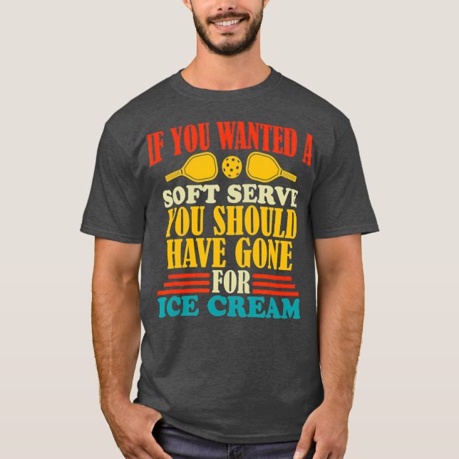 Om du vill ha en mjuk  Pickleball-sport T Shirt (Framsida)