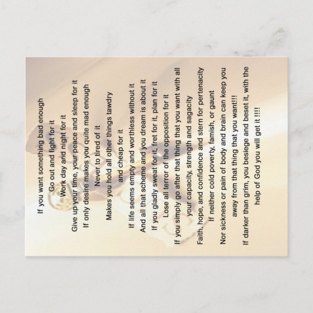 Om du vill ha något dåligt kort med citat (Framsida)