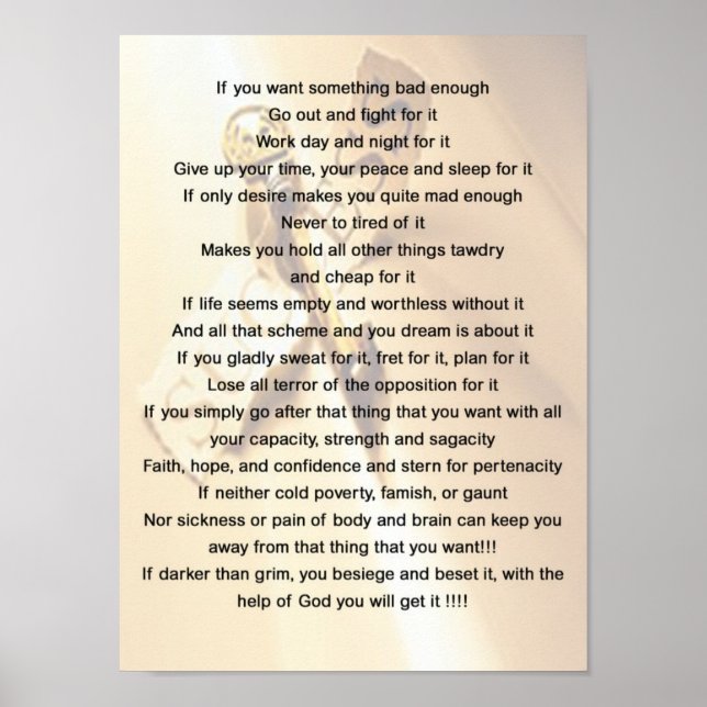 Om du vill ha något illa nog - Motiv Poster (Framsidan)