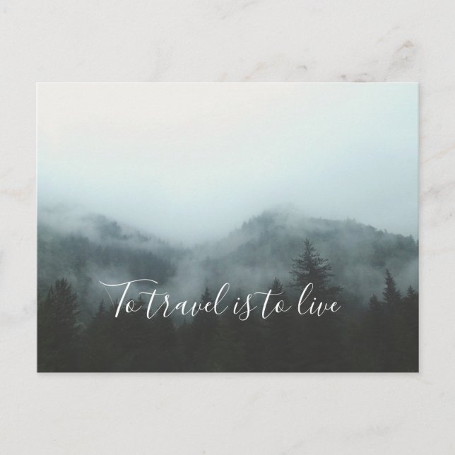 Om du vill resa är du i Live Vykort (Framsida)