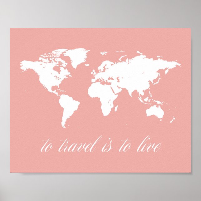 Om du vill resa är du till Live Print Poster (Framsidan)