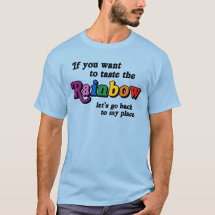 Om du vill smaka på regnbågen t shirt