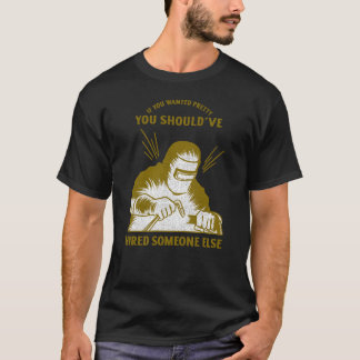 Om du ville ha rolig bågsvetsning med snygg design t shirt