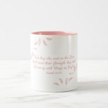 om Eagles Vingar Christian Scripture Kaffe koppar