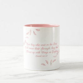 om Eagles Vingar Christian Scripture Kaffe koppar