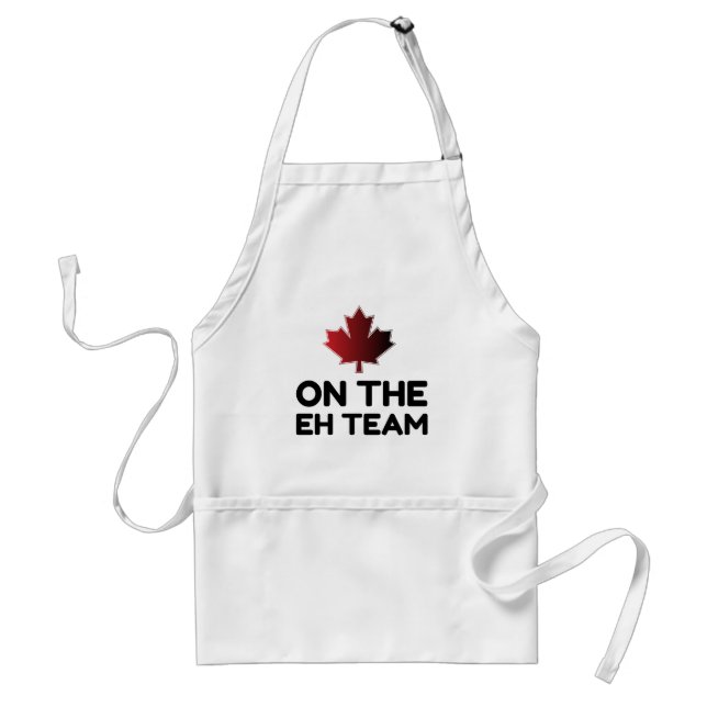Om Eh Team Canada Funy Förkläde (Framsidan)