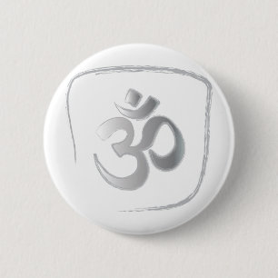 Om eller Aum Mantra Meditation Knapp