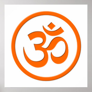 Om eller Aum Poster