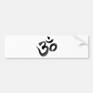 Om eller Aum symbol (den svart färgcalligraphyen) Bildekal