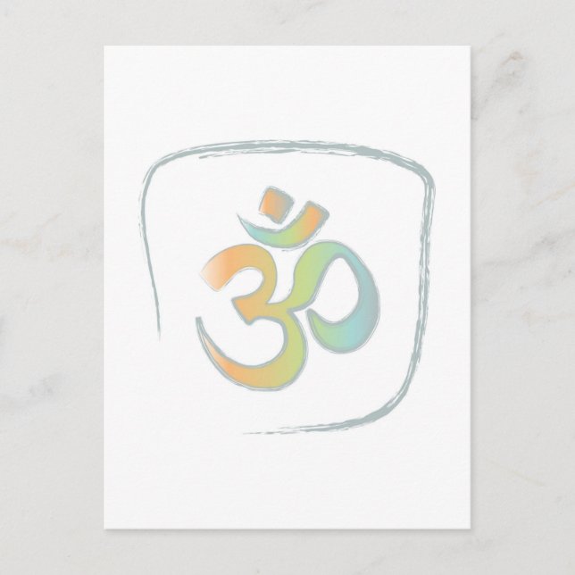 Om eller Aum Vykort (Framsida)