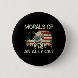 Om en allierad katt rolig Trump 2024  Knapp