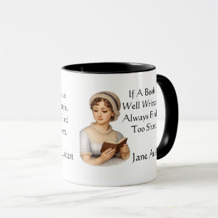 Om en bok är välskriven, . Jane Austen Mugg