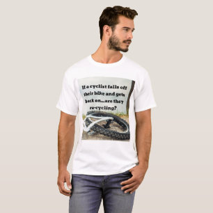 Om en cyklist faller av sin cykel Shirt T