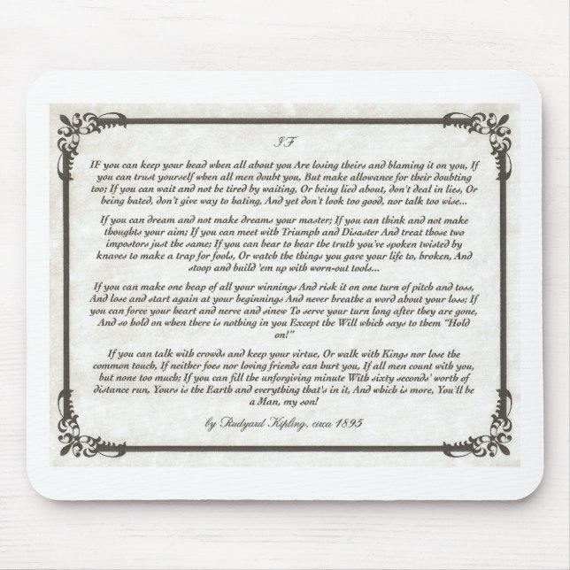 OM en inspirera dikt för ung manar Musmatta (Framsidan)