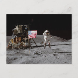 Om en marché sur la Lune Vykort