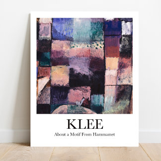 Om en motif från Hammamet av Paul Klee Poster