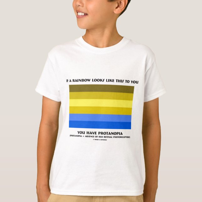 Om en regnbåge ser något liknande detta, har du tee shirt (Framsida)