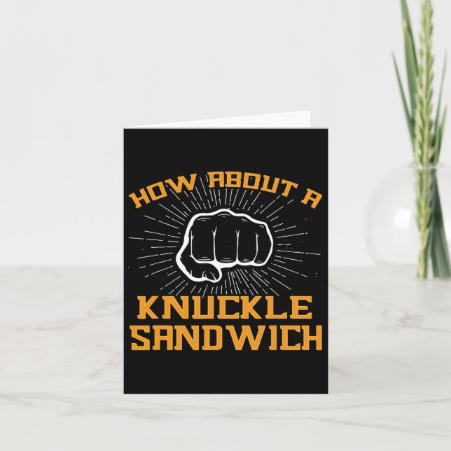 Om en sandwich Knuckle - fram till Ansikte Kort (Framsida)