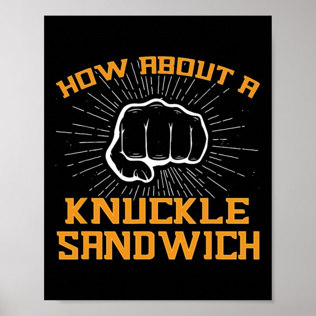 Om en sandwich Knuckle - fram till Ansikte Poster (Framsidan)