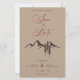 Om ett budgeterat Bröllop Rustic Mountain Landscap