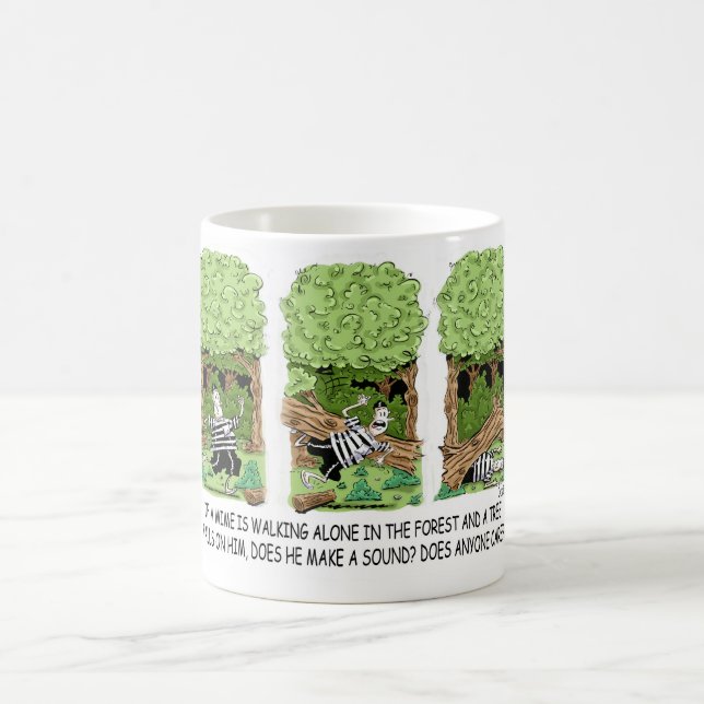 Om ett träd faller på ett ögonblick ... kaffemugg (Center)