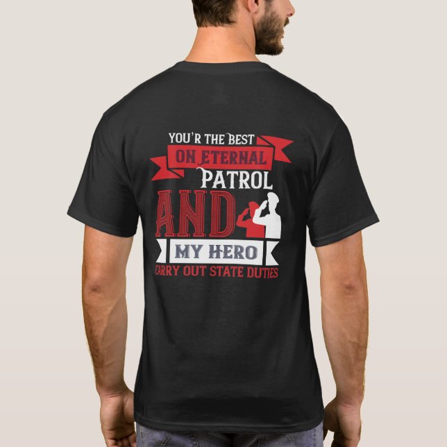 om extern patrullering t shirt (Baksida)
