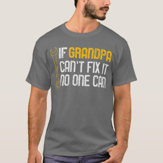 Om farfar inte kan fixa det kan ingen jul pappa t shirt