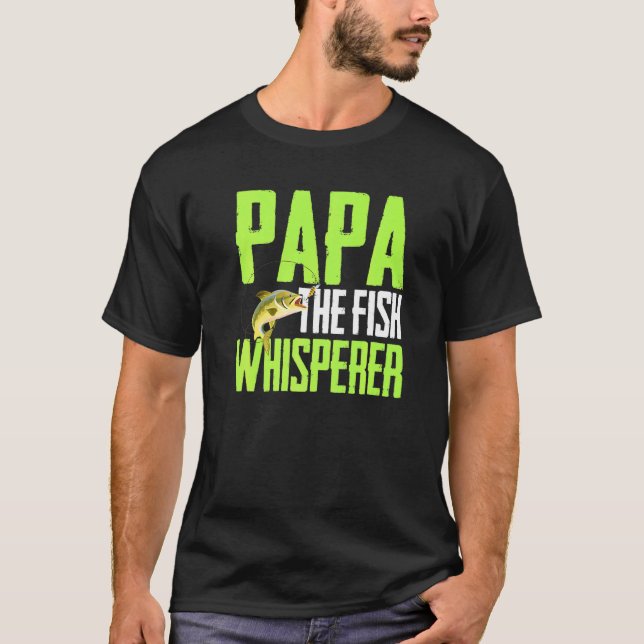 om fiske - Pappa, fiskviskfisket Ar T Shirt (Framsida)