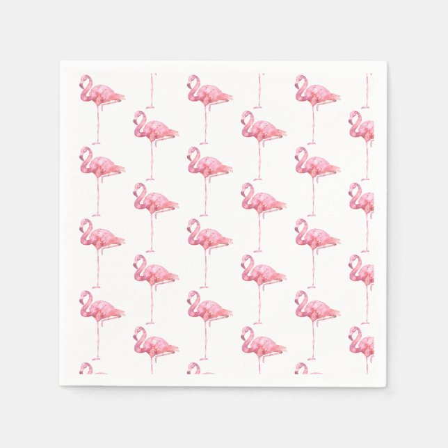 Öm Flamingo Serie Design 1  Pappersservett (Framsidan)