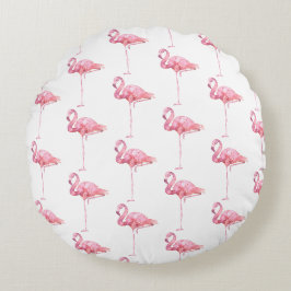 Öm Flamingo Serie Design 1 Rund Kudde