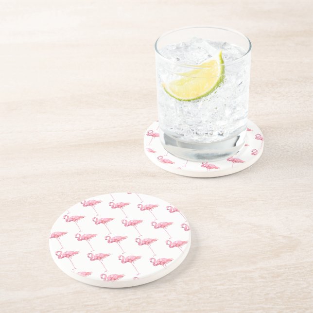 Öm Flamingo-serie Design 1 Underlägg (Sidan)