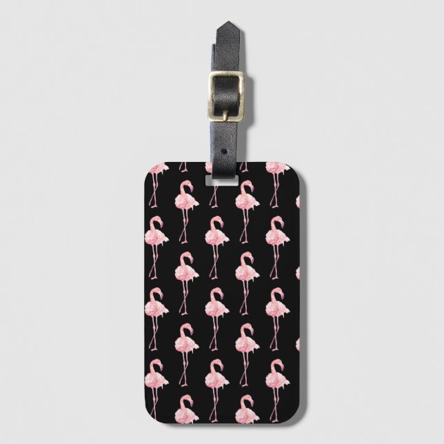Öm Flamingo Serie Design 2 Bagagebricka (Framsida vertikal)