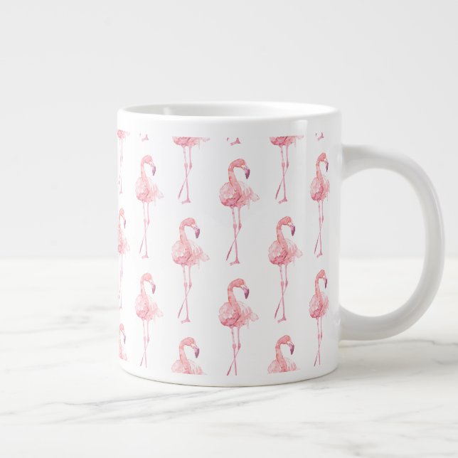 Öm Flamingo Serie Design 2  Jumbo Mugg (Höger)