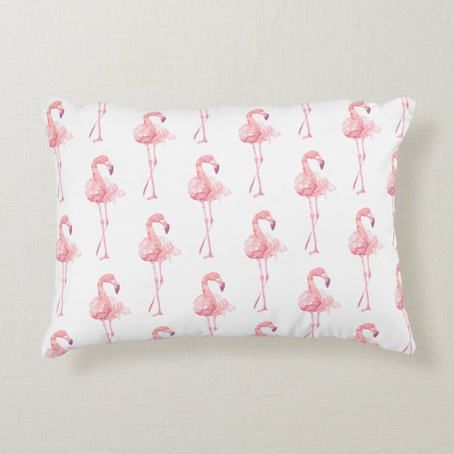 Öm Flamingo-serie Design 2 Prydnadskudde (Framsidan)